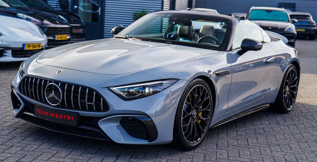 Roadster AMG 43 | Burmester | Carbon Pakket | Sport uitlaat | Stoelkoeling | Nekverwarming | 360 Cam | HuD