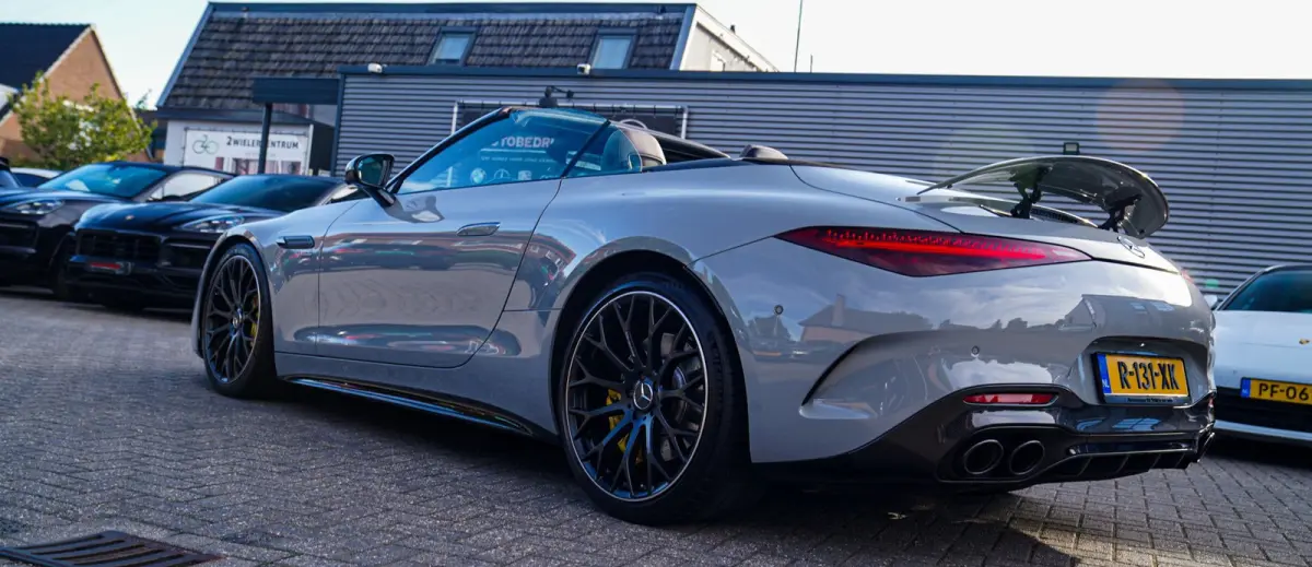 Roadster AMG 43 | Burmester | Carbon Pakket | Sport uitlaat | Stoelkoeling | Nekverwarming | 360 Cam | HuD