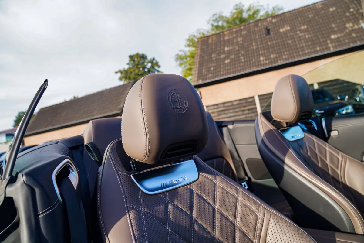 Roadster AMG 43 | Burmester | Carbon Pakket | Sport uitlaat | Stoelkoeling | Nekverwarming | 360 Cam | HuD
