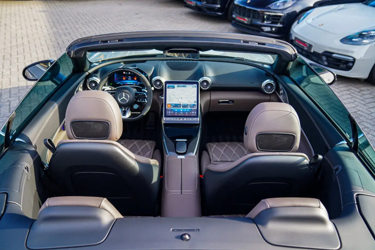 Roadster AMG 43 | Burmester | Carbon Pakket | Sport uitlaat | Stoelkoeling | Nekverwarming | 360 Cam | HuD