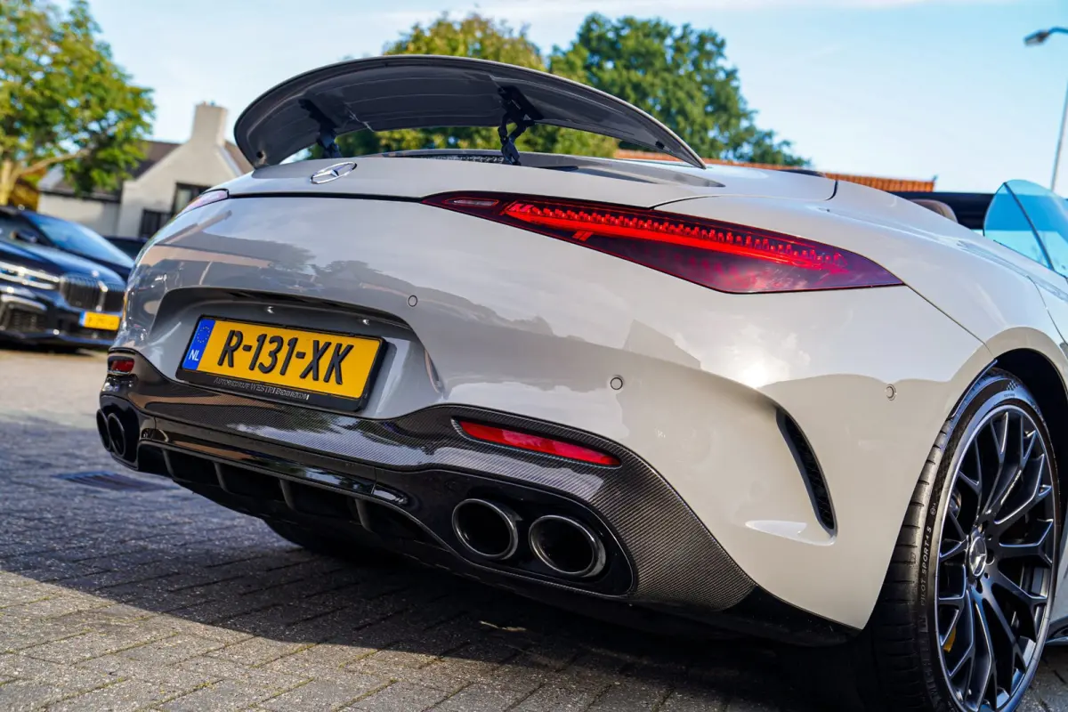 Roadster AMG 43 | Burmester | Carbon Pakket | Sport uitlaat | Stoelkoeling | Nekverwarming | 360 Cam | HuD