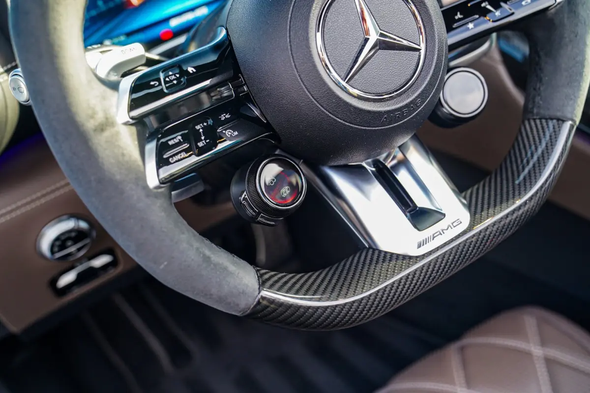 Roadster AMG 43 | Burmester | Carbon Pakket | Sport uitlaat | Stoelkoeling | Nekverwarming | 360 Cam | HuD