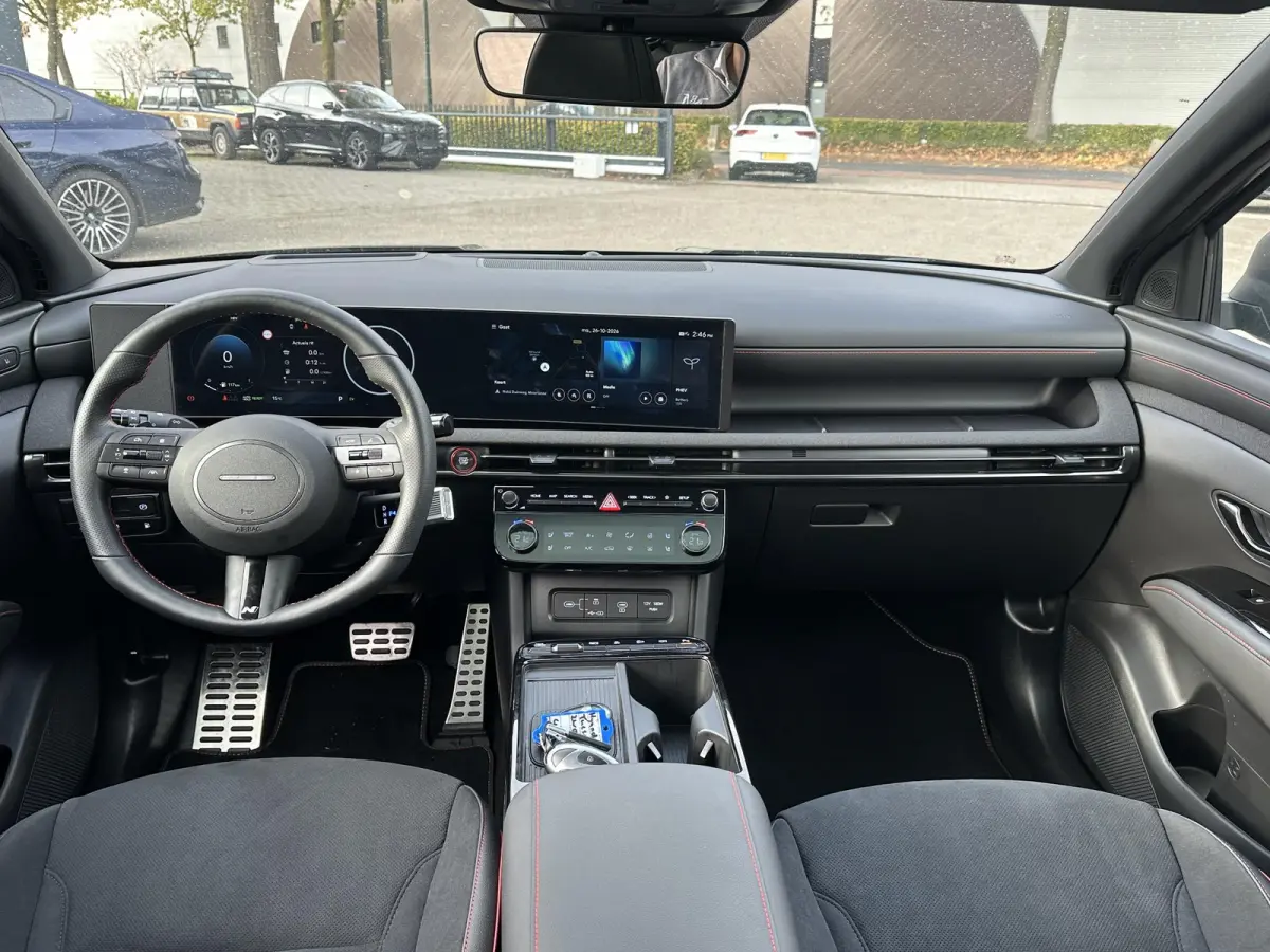 1.6 T-GDI PHEV N Line 4WD SOH 100% | FABRIEKS GARANTIE TM 07-2030 | 360 CAMERA | PANO | STOEL + STUURVERWARMING | STOEL VENTILATIE | DODE HOEK | KEYLESS | ACHTERBANK VERWARMD | KRELL AUDIO |
