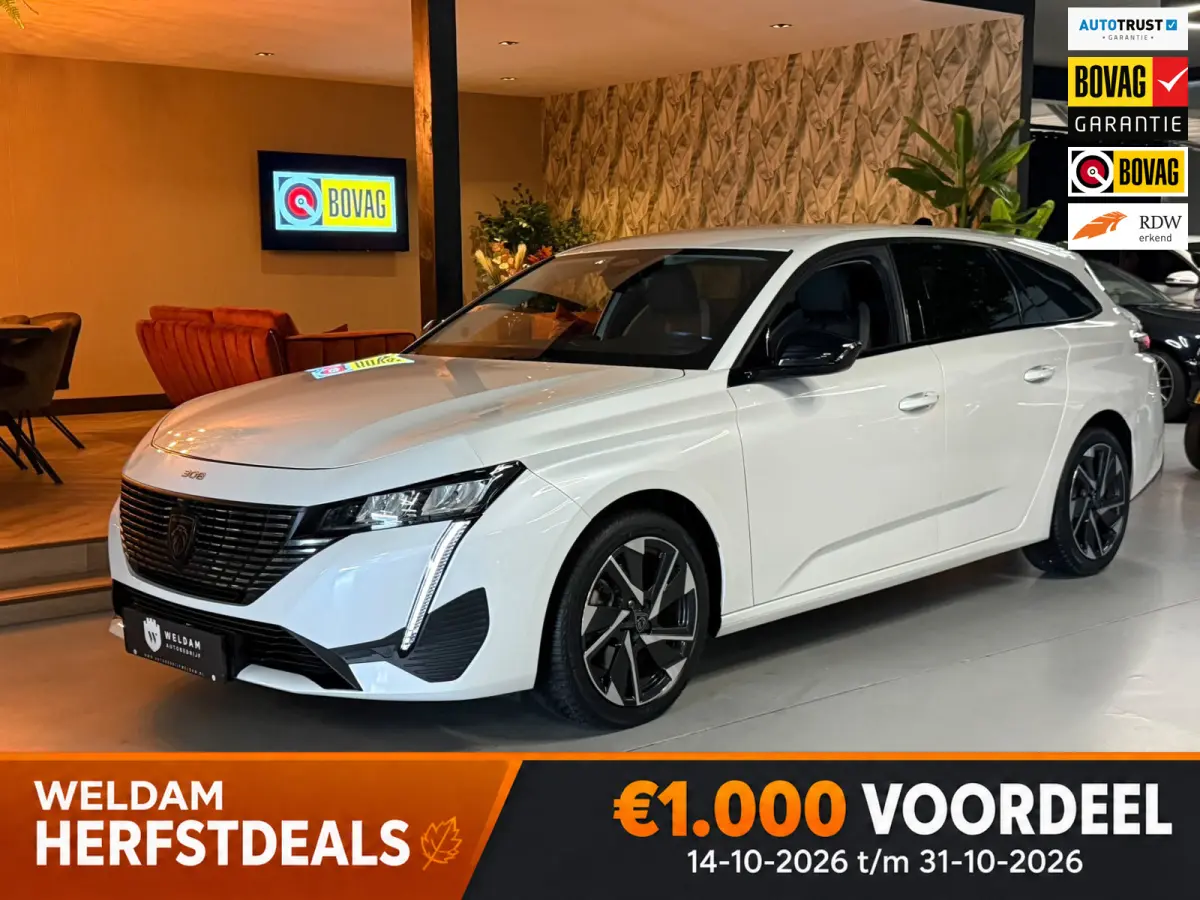1.2 PureTech Allure Pack Garantie |ACC|Keyless|Virtual|Camera|Ambient|Dodehoek|LED|Carplay|Draadloosladen|Rijklaar
