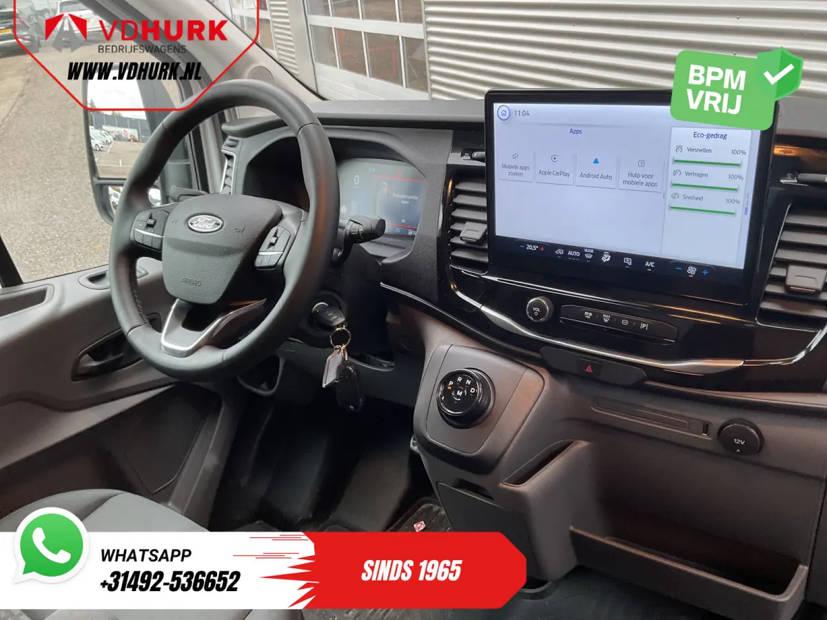 2.0 TDCI 165 pk Aut. L2H2 Standkachel/ 2.8t Trekverm./ Omvormer/ Carplay/ Climate/ Cruise/ Camera/ PDC/ Trekhaak