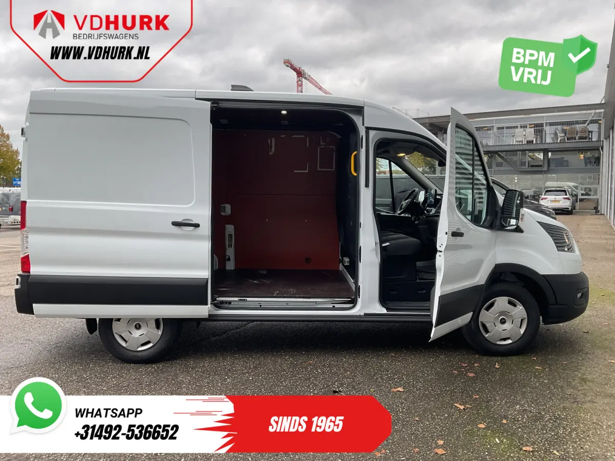 2.0 TDCI 165 pk Aut. L2H2 Standkachel/ 2.8t Trekverm./ Omvormer/ Carplay/ Climate/ Cruise/ Camera/ PDC/ Trekhaak