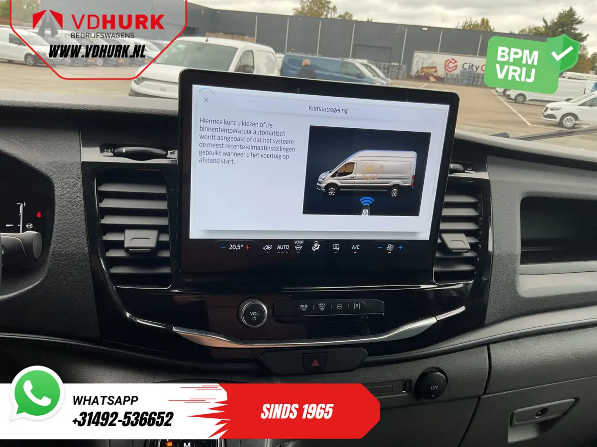 2.0 TDCI 165 pk Aut. L2H2 Standkachel/ 2.8t Trekverm./ Omvormer/ Carplay/ Climate/ Cruise/ Camera/ PDC/ Trekhaak