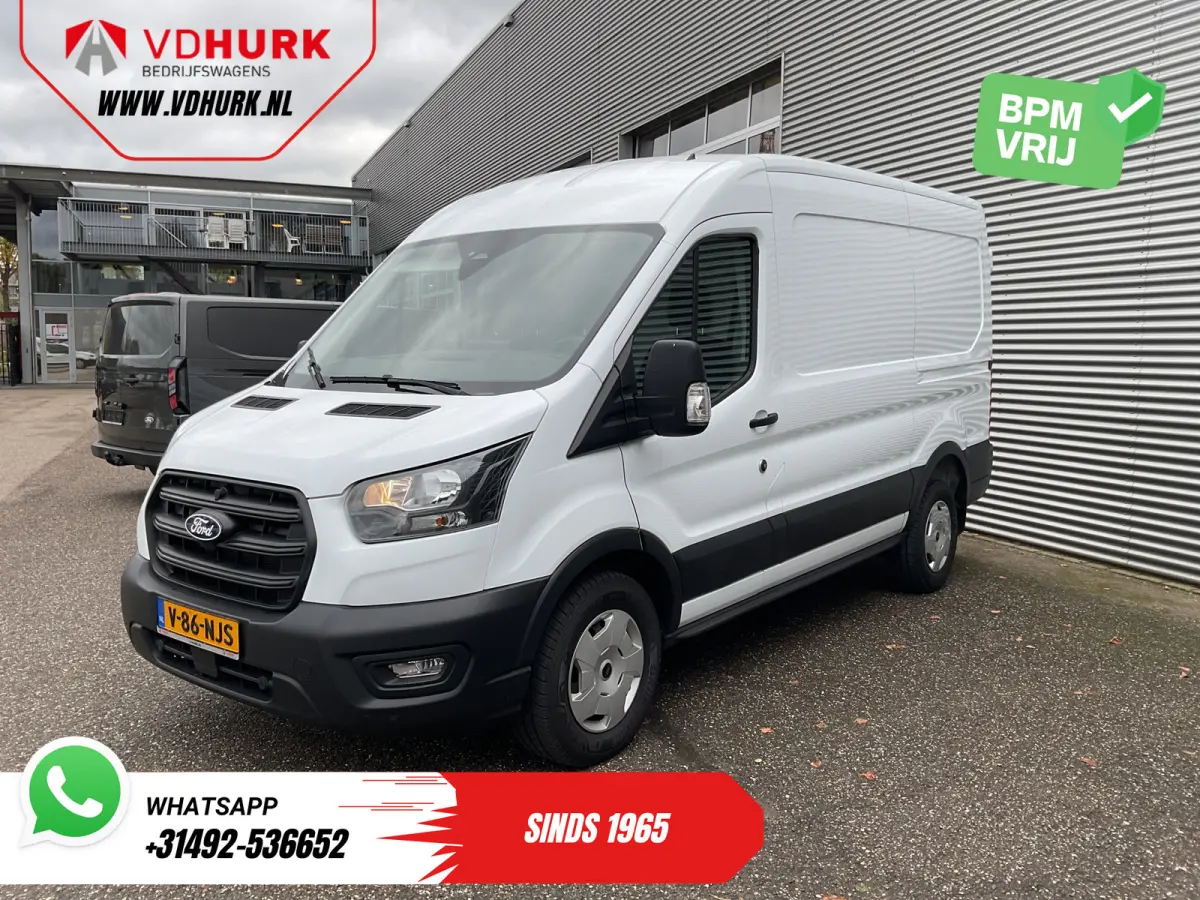 2.0 TDCI 165 pk Aut. L2H2 Standkachel/ 2.8t Trekverm./ Omvormer/ Carplay/ Climate/ Cruise/ Camera/ PDC/ Trekhaak