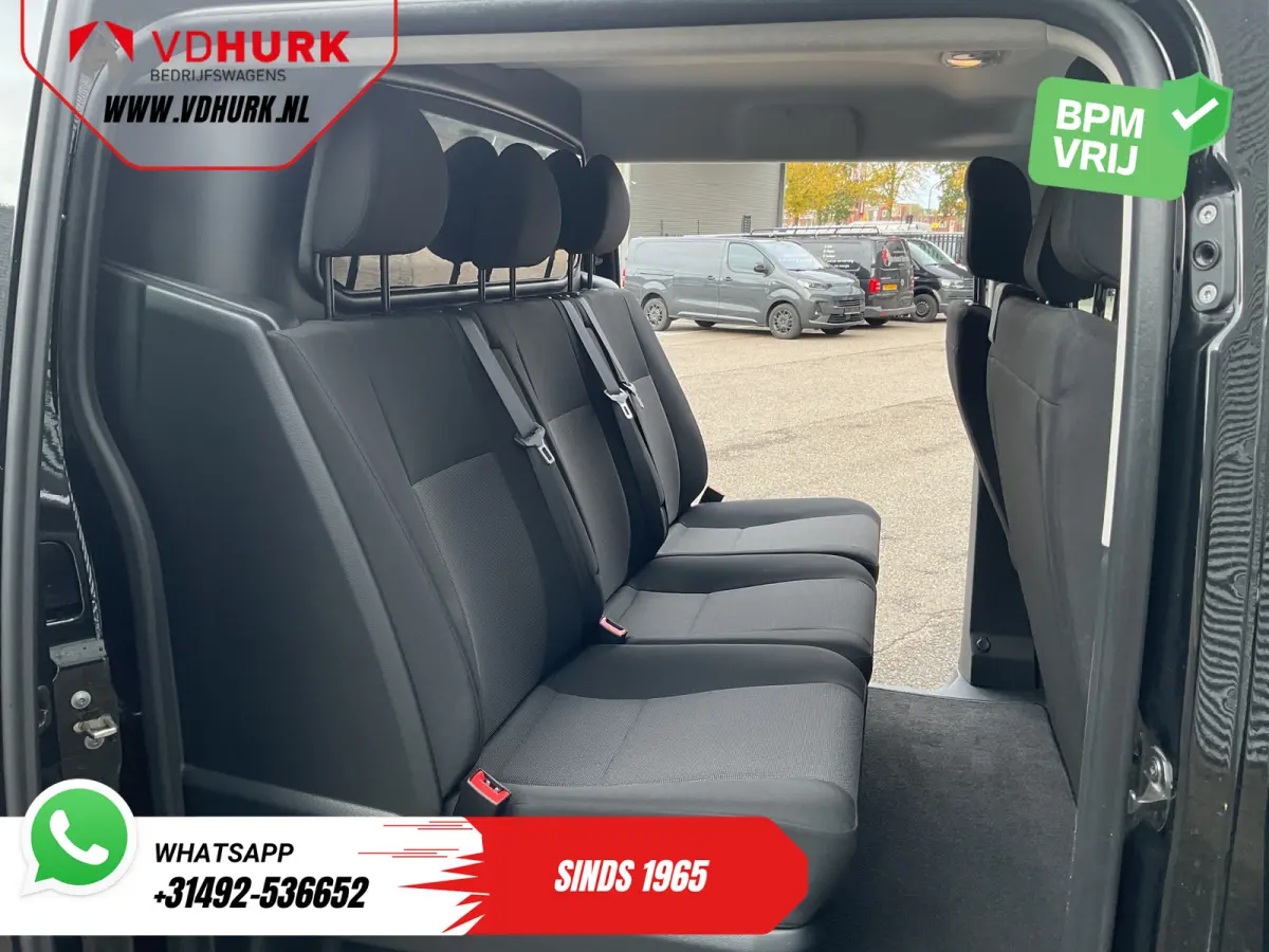 2.0 HDI 145 pk Aut. DC Dubbel Cabine Carplay/ 2x Schuifdeur/ Stoelverw./ 6Pers./ Airco/ Cruise/ PDC/ Trekhaak