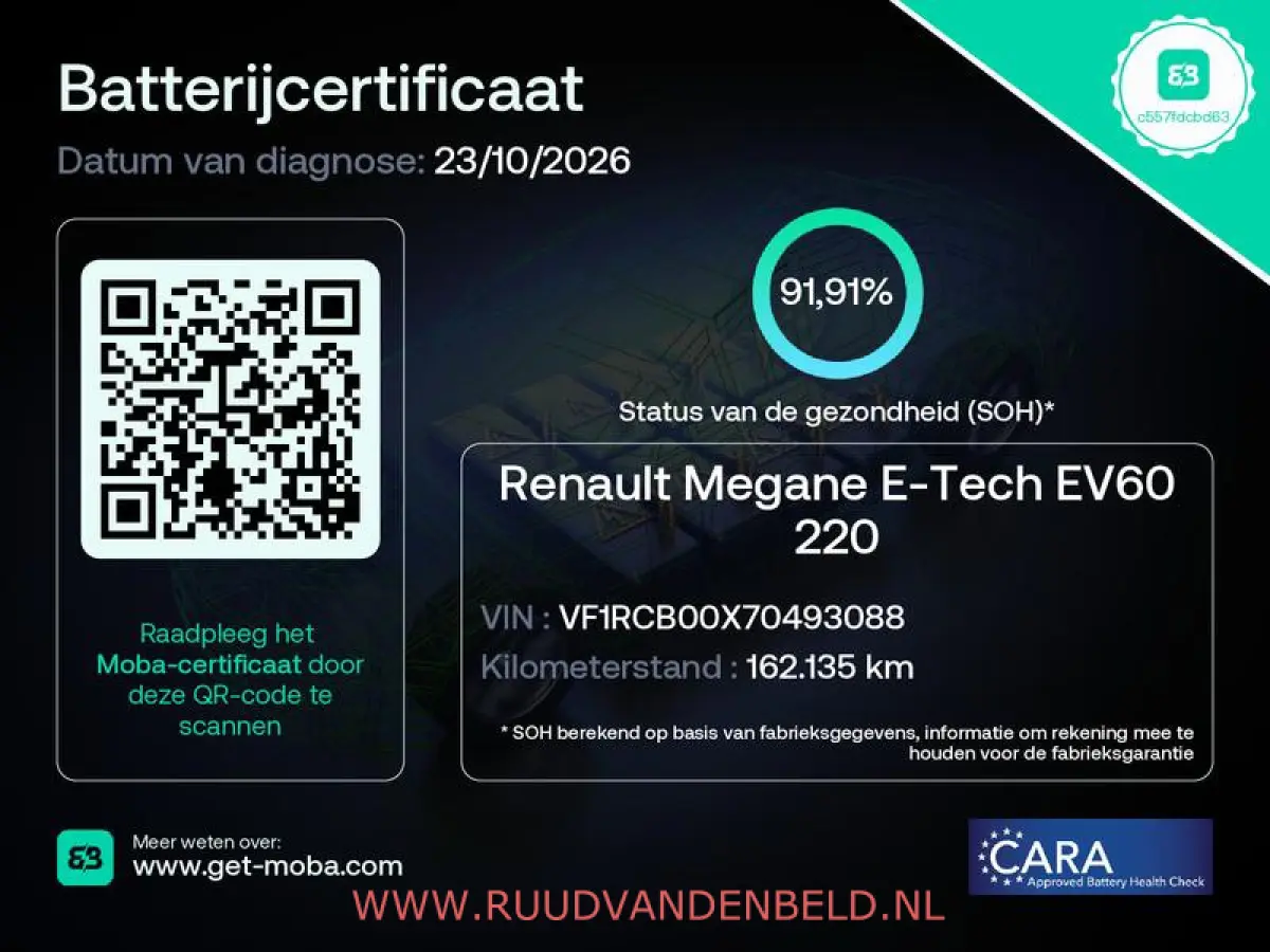 EV60 SOH 92% / ACC / CARPLAY / NAVI / STUUR + STOELVERWARMING