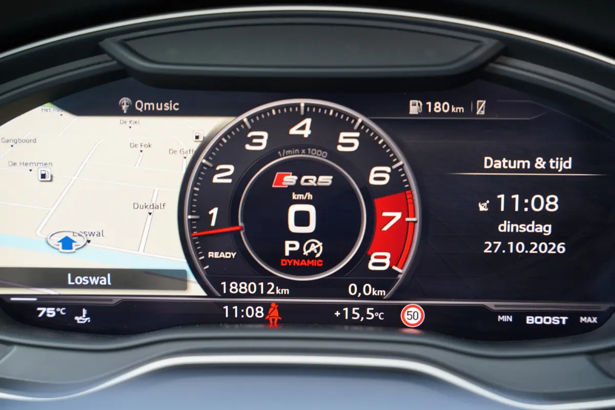 3.0 TFSI SQ5 quattro Pro Line Plus 355pk | Virtual Cockpit | Bang & Olufsen | Cruise control adaptief met stop&go | Dab | Elektrisch glazen panorama-dak | Head-up display | Lichtmetalen velg