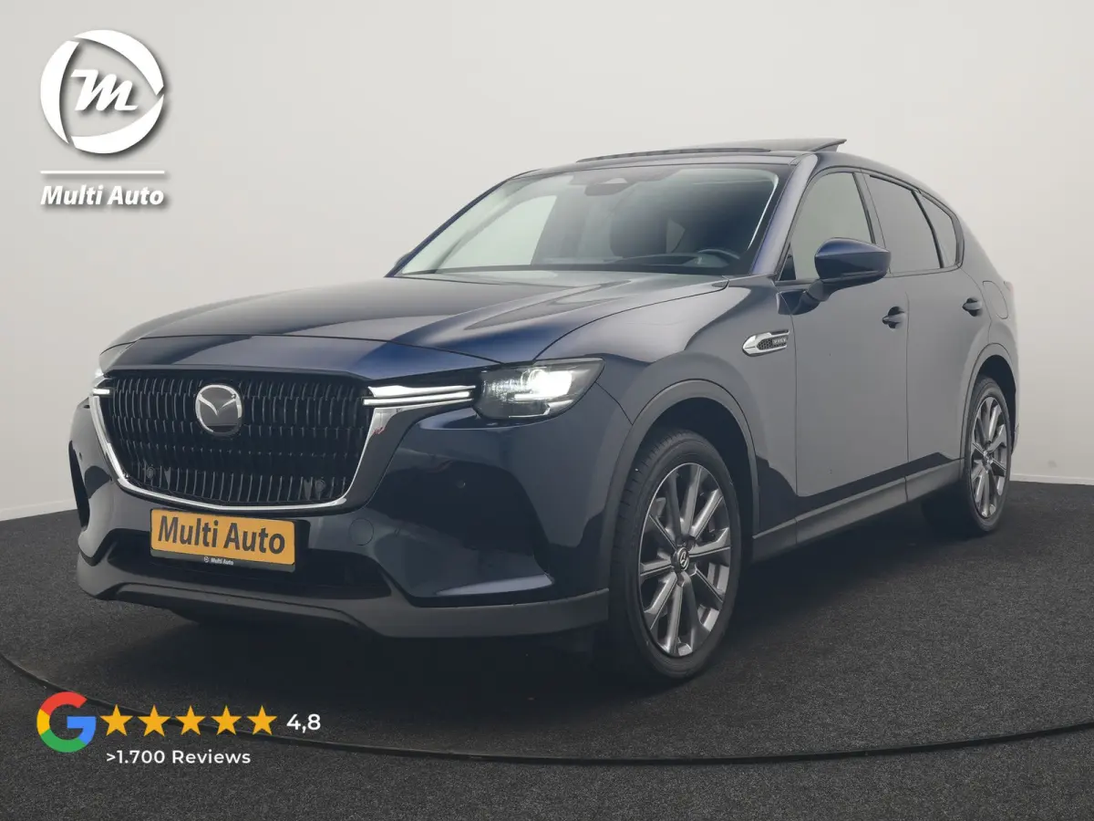2.5 e-SkyActiv Exclusive-Line PHEV 327pk Dealer O.H | SOH 90,9% | Trekhaak Af Fabriek | Panodak | Head Up | Camera | Stoelen & Stuur Verwarmd | Blis | Keyless | Apple Carplay | Navigatie | D