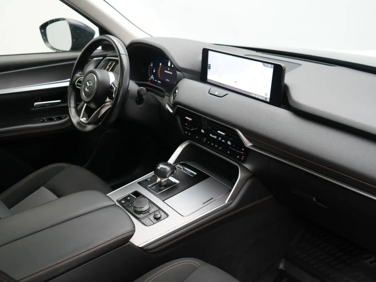 2.5 e-SkyActiv Exclusive-Line PHEV 327pk Dealer O.H | SOH 90,9% | Trekhaak Af Fabriek | Panodak | Head Up | Camera | Stoelen & Stuur Verwarmd | Blis | Keyless | Apple Carplay | Navigatie | D