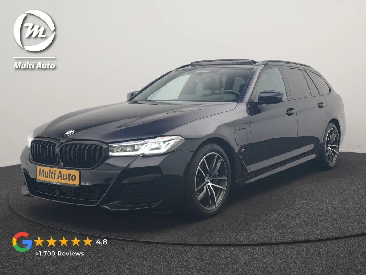 530e M Sport PHEV 293pk Dealer O.H | Trekhaak Af Fabriek | Panodak | Head Up | 360 Camera | Adaptive Cruise | Laser LED | Lederen Comfortstoelen Memory & Verwarmd | Sfeerverlichting | Pilot 