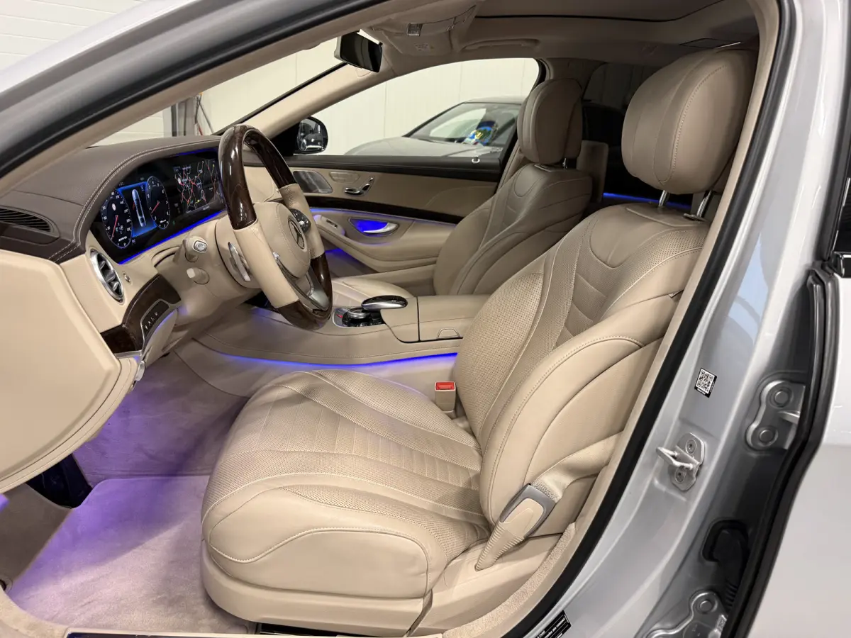 560 Lang AMG S63 STYLING PANO/BURMESTER/MASSAGE-NAPPA LEER/MAGIC BODY CONTROL/NACHTZICHT/SOFT-CLOSE/360CAMERA/WIDESCREEN/LED MULTIBEAM/SFEER/CARPLAY/KEYLESS/ENTERTAINMENT-PACK/UNIEKE AUTO/VO