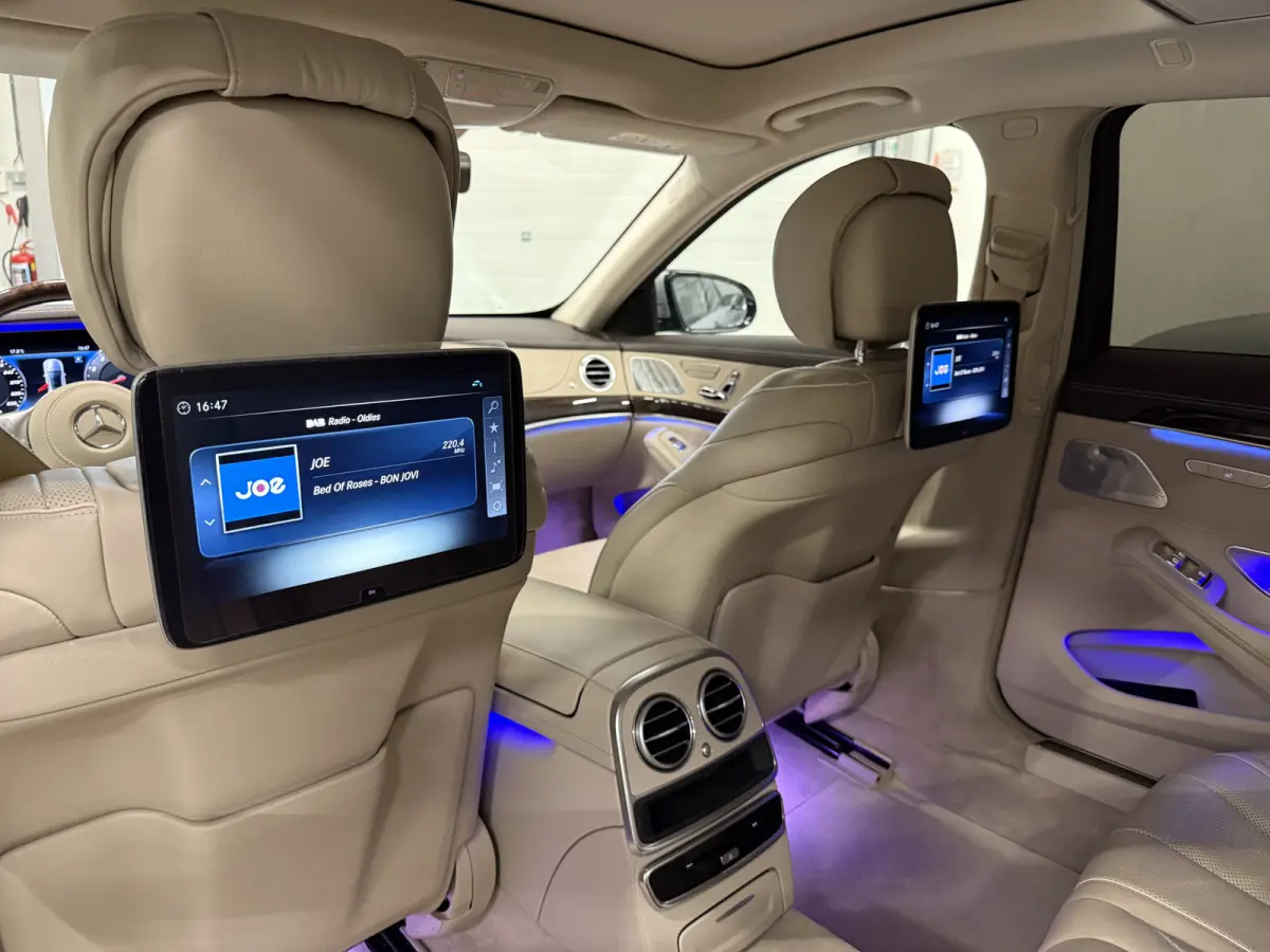 560 Lang AMG S63 STYLING PANO/BURMESTER/MASSAGE-NAPPA LEER/MAGIC BODY CONTROL/NACHTZICHT/SOFT-CLOSE/360CAMERA/WIDESCREEN/LED MULTIBEAM/SFEER/CARPLAY/KEYLESS/ENTERTAINMENT-PACK/UNIEKE AUTO/VO