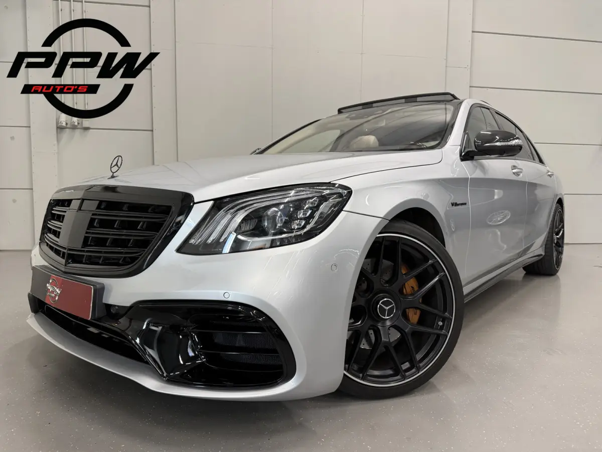 560 Lang AMG S63 STYLING PANO/BURMESTER/MASSAGE-NAPPA LEER/MAGIC BODY CONTROL/NACHTZICHT/SOFT-CLOSE/360CAMERA/WIDESCREEN/LED MULTIBEAM/SFEER/CARPLAY/KEYLESS/ENTERTAINMENT-PACK/UNIEKE AUTO/VO