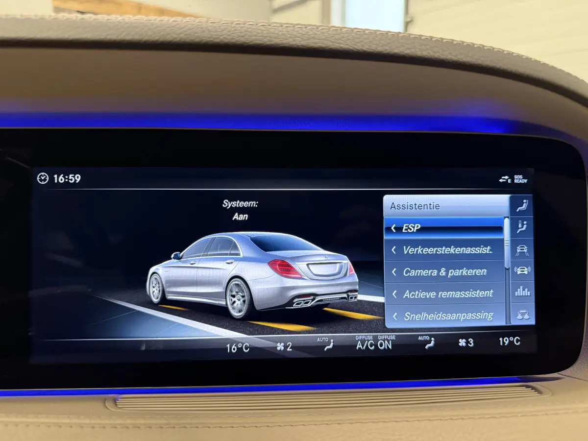 560 Lang AMG S63 STYLING PANO/BURMESTER/MASSAGE-NAPPA LEER/MAGIC BODY CONTROL/NACHTZICHT/SOFT-CLOSE/360CAMERA/WIDESCREEN/LED MULTIBEAM/SFEER/CARPLAY/KEYLESS/ENTERTAINMENT-PACK/UNIEKE AUTO/VO