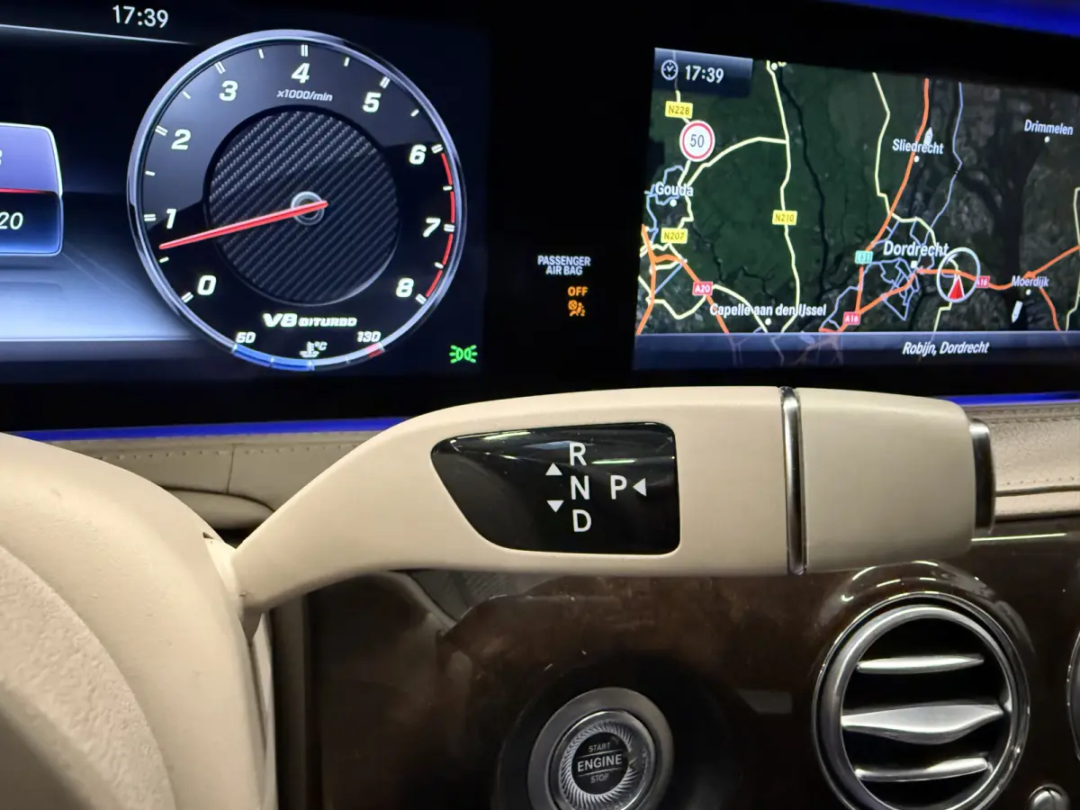560 Lang AMG S63 STYLING PANO/BURMESTER/MASSAGE-NAPPA LEER/MAGIC BODY CONTROL/NACHTZICHT/SOFT-CLOSE/360CAMERA/WIDESCREEN/LED MULTIBEAM/SFEER/CARPLAY/KEYLESS/ENTERTAINMENT-PACK/UNIEKE AUTO/VO