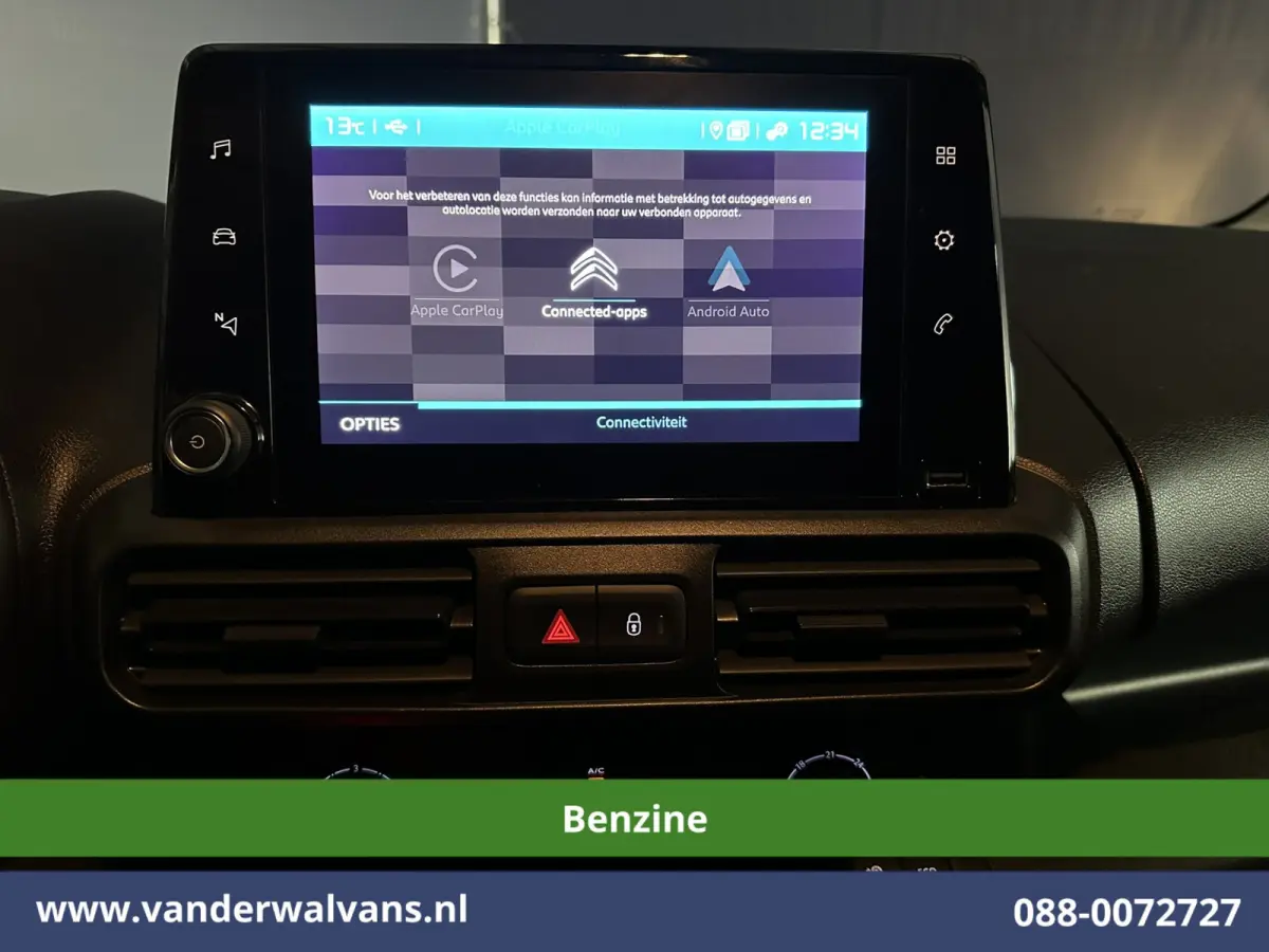 1.2 PureTech 130pk Automaat Benzine L1H1 Euro6 Airco | 3-zits | Camera | Navigatie | Apple Carplay Cruisecontrol, Android Auto, Parkeersensoren, Bijrijdersbank, BPM VRIJ