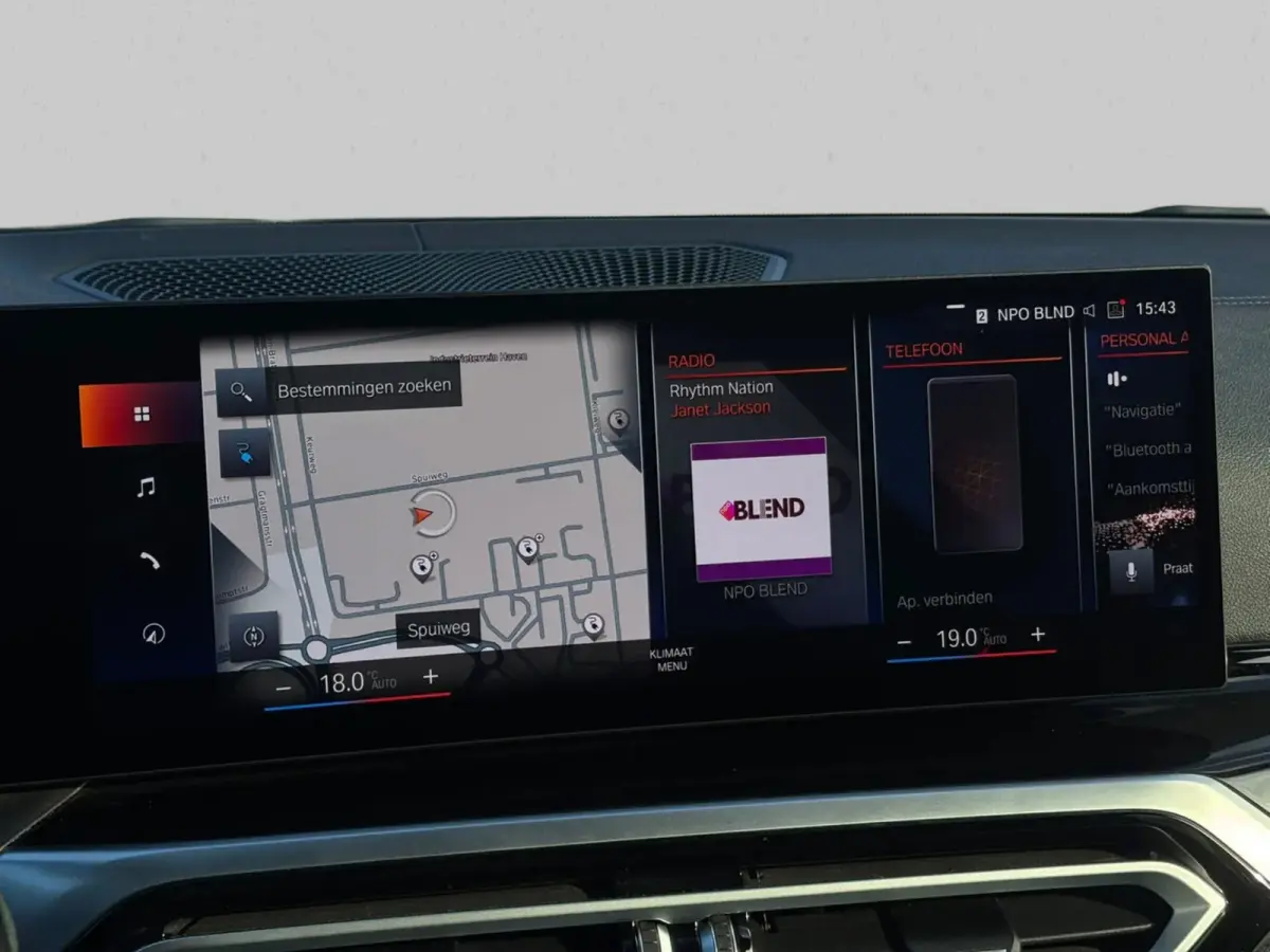 EDrive40 High Executive 84 kWh 96%SoH (NL-auto, 1e Eig, Dealer OndH, Trekhaak, Navi, Camera, Addpt Cruise, StoelV, Etc)