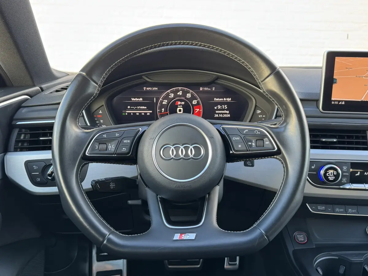 3.0 TFSI S5 quattro 354PK Pro Line Plus Leder/ Alcan Sportstoelen, Navi, Stoelverw, Elektr. Achterklep, Cruise