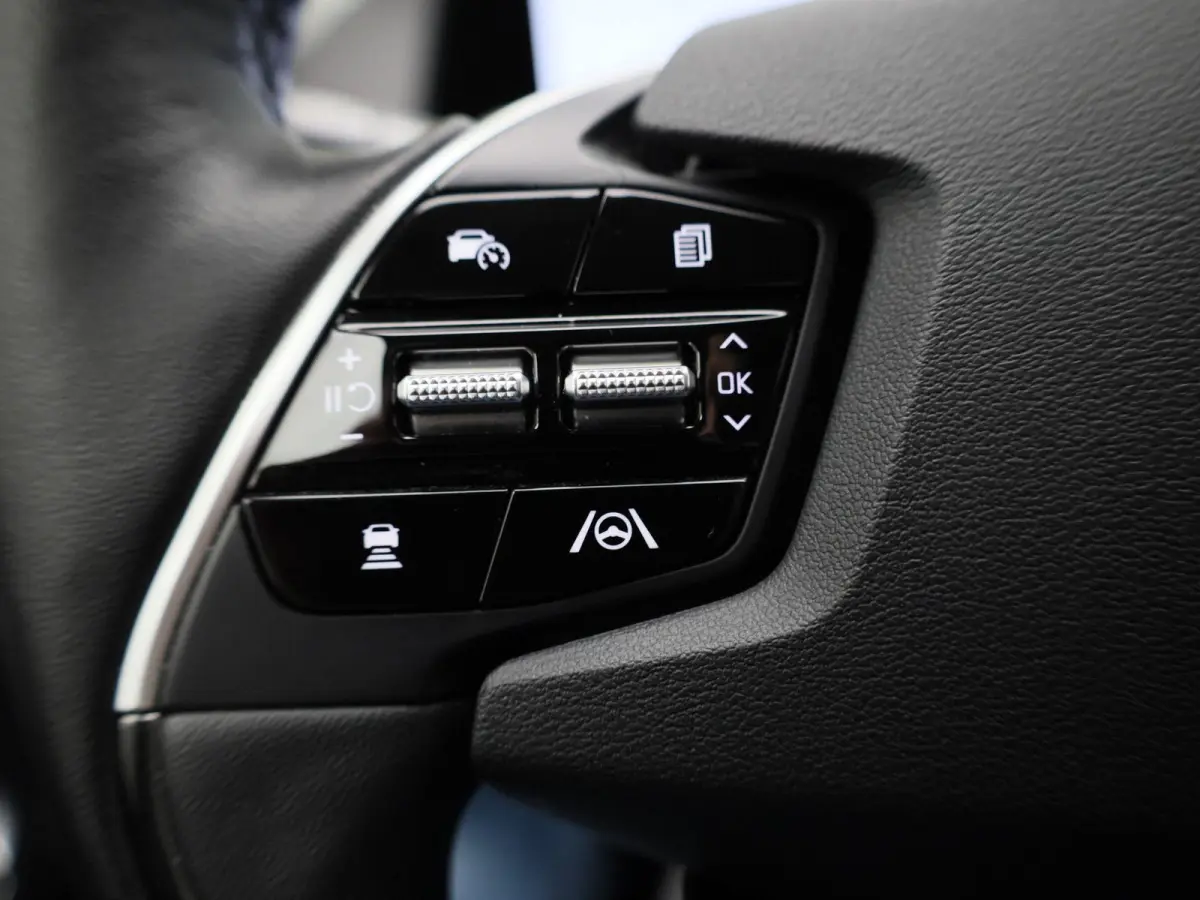 Plus 77.4 kWh | 100% SOH | Voorstoelen Verwarmd/Gekoeld | Trekhaak | Achterbank Verwarmd | Warmtepomp | Adaptieve Cruise Control | Sfeerverlichting | Apple Carplay/Android Auto | Kunstledere