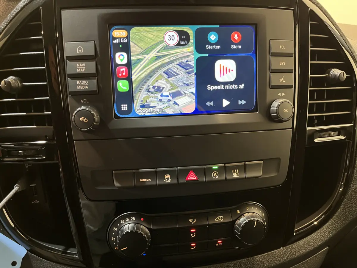 114 CDI L1 Pro RWD Automaat Servicebus / Sortimo Inrichting / Euro 6 / Schuifdeur L + R / 220V. / Airco / Cruise Control / Camera / CarPlay / Trekhaak / Klep / 3-Zits