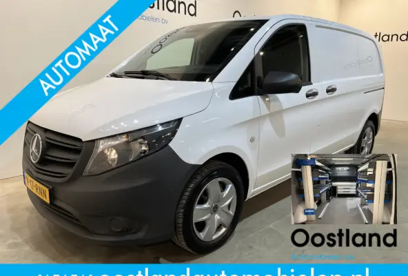114 CDI L1 Pro RWD Automaat Servicebus / Sortimo Inrichting / Euro 6 / Schuifdeur L + R / 220V. / Airco / Cruise Control / Camera / CarPlay / Trekhaak / Klep / 3-Zits