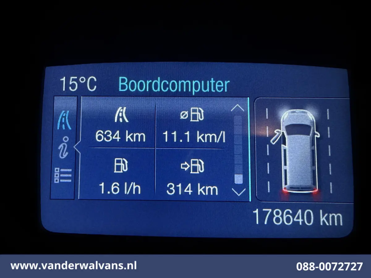 2.2 TDCI L1H1 Airco | LM-velgen | Camera | Navigatie | Trekhaak | Cruisecontrol Parkeersensoren, Bijrijdersbank