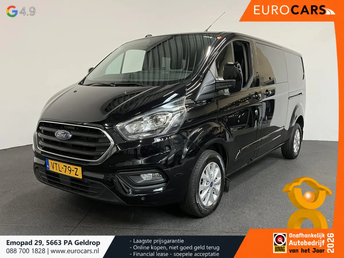 300 2.0 TDCI L2H1 Limited Dubbele cabine Navigatie Airco 2 Schuifdeuren Trekhaak Parkeersensoren Apple Carplay
