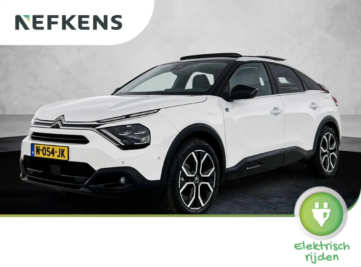 Shine 50 kWh 136pk | Accu 91% | Navigatie | Panoramisch schuif-kanteldak | 360° Camera | Lederen comfortstoel elektrisch+verwarmd+massage | Climate Control | Adaptieve Cruise Control | Full