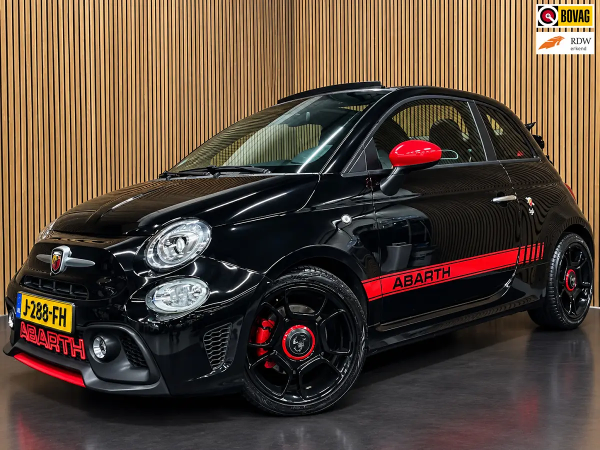 1.4 T-Jet Abarth Turismo 70th Anniversary|160PK|BLACK&RED EDITION|DIGITAL COCKPIT|CABRIO|CARPLAY|NAVIGATIE|AIRCO|MARGE|