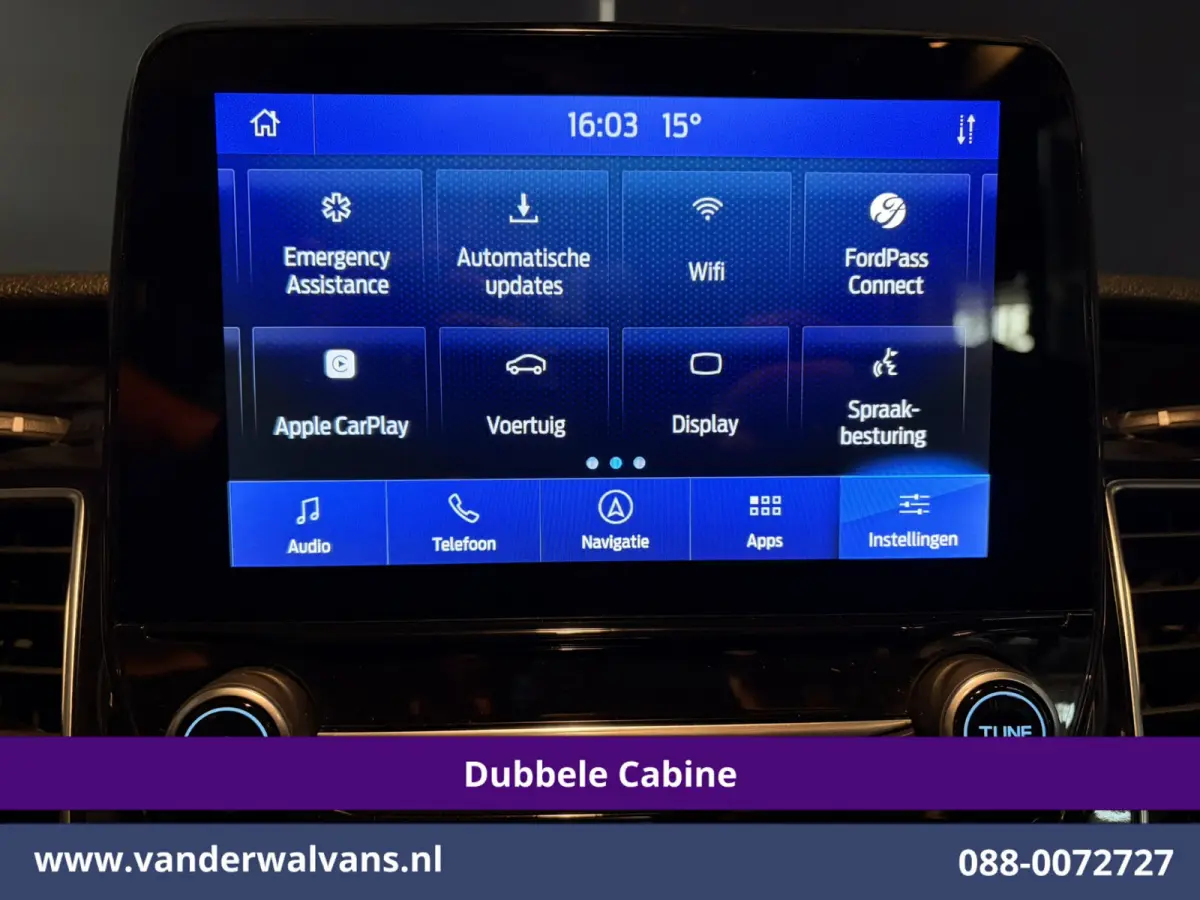 2.0 TDCI 185pk L3H2 Dubbele Cabine Euro6 Airco | 5-Zits | Camera | Navigatie | Apple Carplay | LED | Xenon Android Auto, Trekhaak, Cruisecontrol, Stoelverwarming, Verwarmde Voorruit, Parkeer