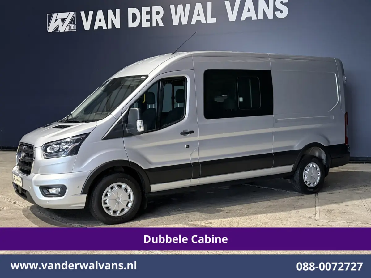 2.0 TDCI 185pk L3H2 Dubbele Cabine Euro6 Airco | 5-Zits | Camera | Navigatie | Apple Carplay | LED | Xenon Android Auto, Trekhaak, Cruisecontrol, Stoelverwarming, Verwarmde Voorruit, Parkeer