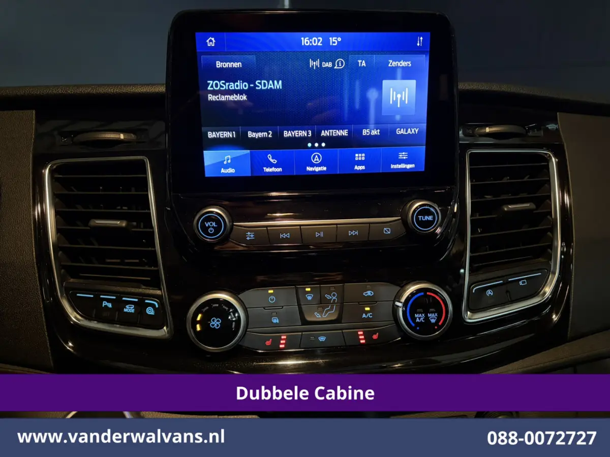 2.0 TDCI 185pk L3H2 Dubbele Cabine Euro6 Airco | 5-Zits | Camera | Navigatie | Apple Carplay | LED | Xenon Android Auto, Trekhaak, Cruisecontrol, Stoelverwarming, Verwarmde Voorruit, Parkeer