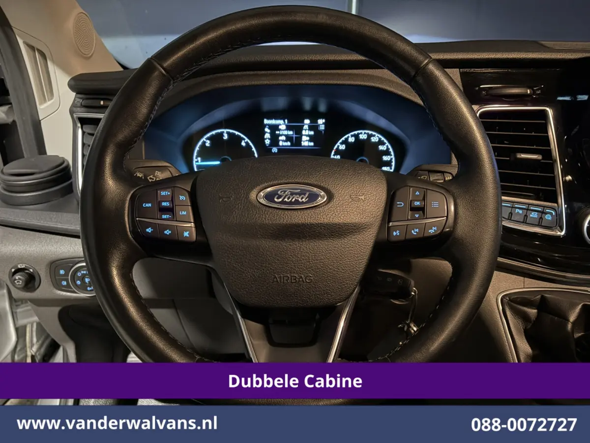 2.0 TDCI 185pk L3H2 Dubbele Cabine Euro6 Airco | 5-Zits | Camera | Navigatie | Apple Carplay | LED | Xenon Android Auto, Trekhaak, Cruisecontrol, Stoelverwarming, Verwarmde Voorruit, Parkeer