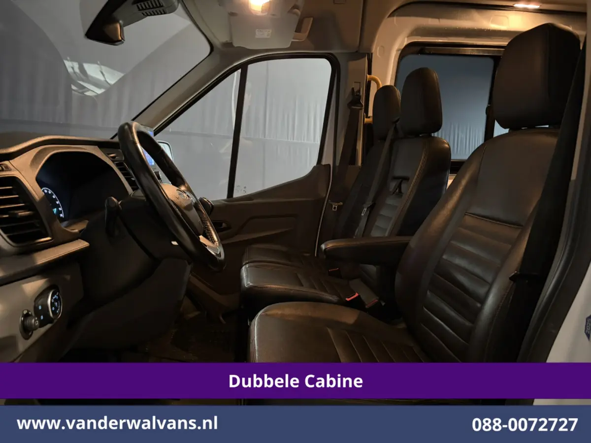 2.0 TDCI 131pk L3H3 Dubbele Cabine Euro6 Inrichting Airco | 6-Zits | Camera | Apple Carplay | Xenon Navigatie, Leder, Android Auto, Cruisecontrol, LED, LM Velgen, Stoelverwarming, Verwarmde 