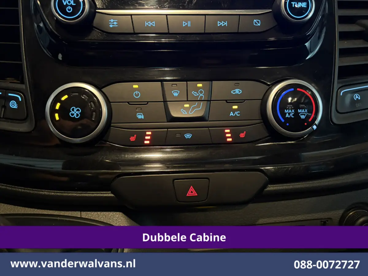 2.0 TDCI 131pk L3H3 Dubbele Cabine Euro6 Inrichting Airco | 6-Zits | Camera | Apple Carplay | Xenon Navigatie, Leder, Android Auto, Cruisecontrol, LED, LM Velgen, Stoelverwarming, Verwarmde 