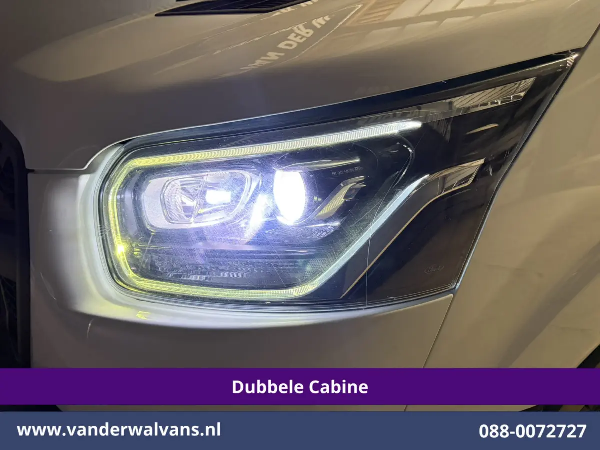 2.0 TDCI 131pk L3H3 Dubbele Cabine Euro6 Inrichting Airco | 6-Zits | Camera | Apple Carplay | Xenon Navigatie, Leder, Android Auto, Cruisecontrol, LED, LM Velgen, Stoelverwarming, Verwarmde 