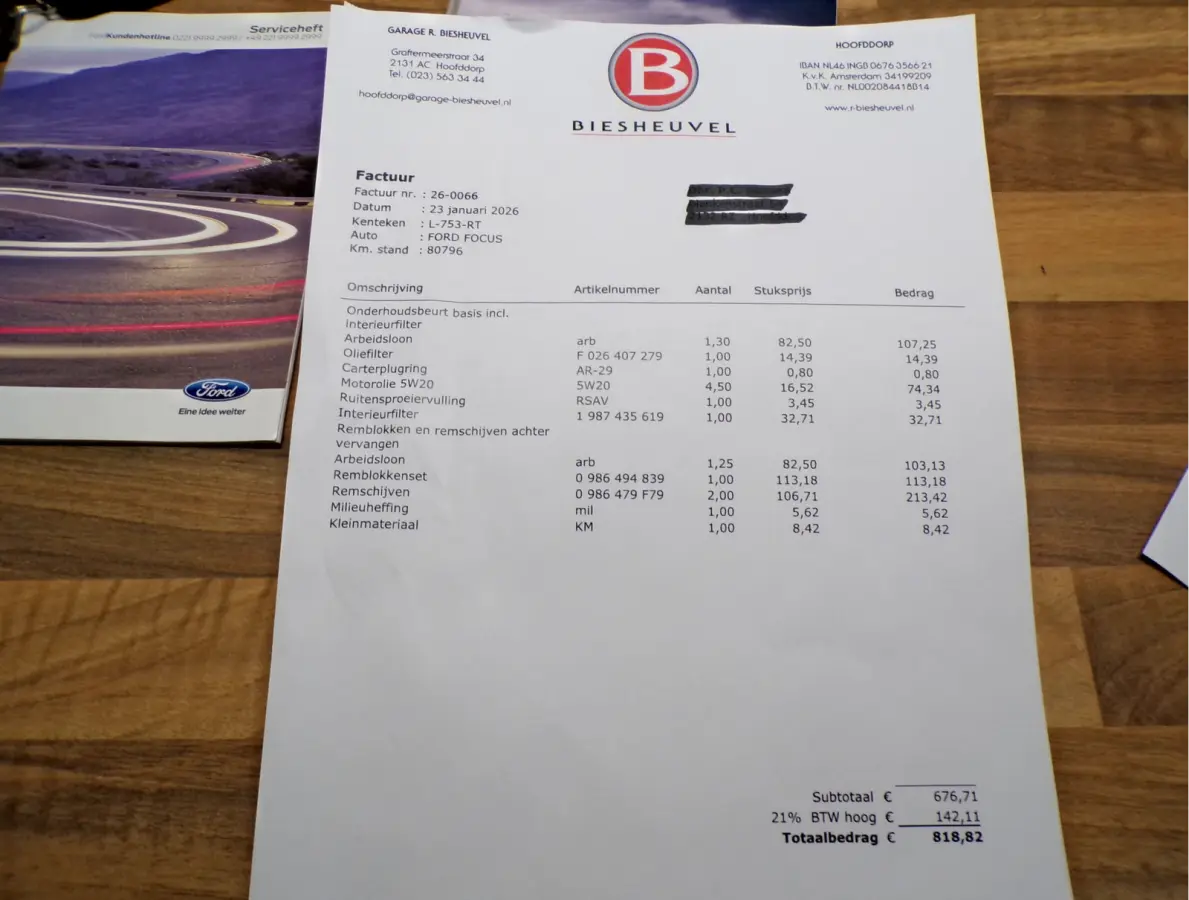 1.0 EcoBoost Hybrid ST Line X Business historie bekend